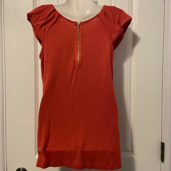 Alfred Sung Orange Shirt Size Small - Picture 2 of 6